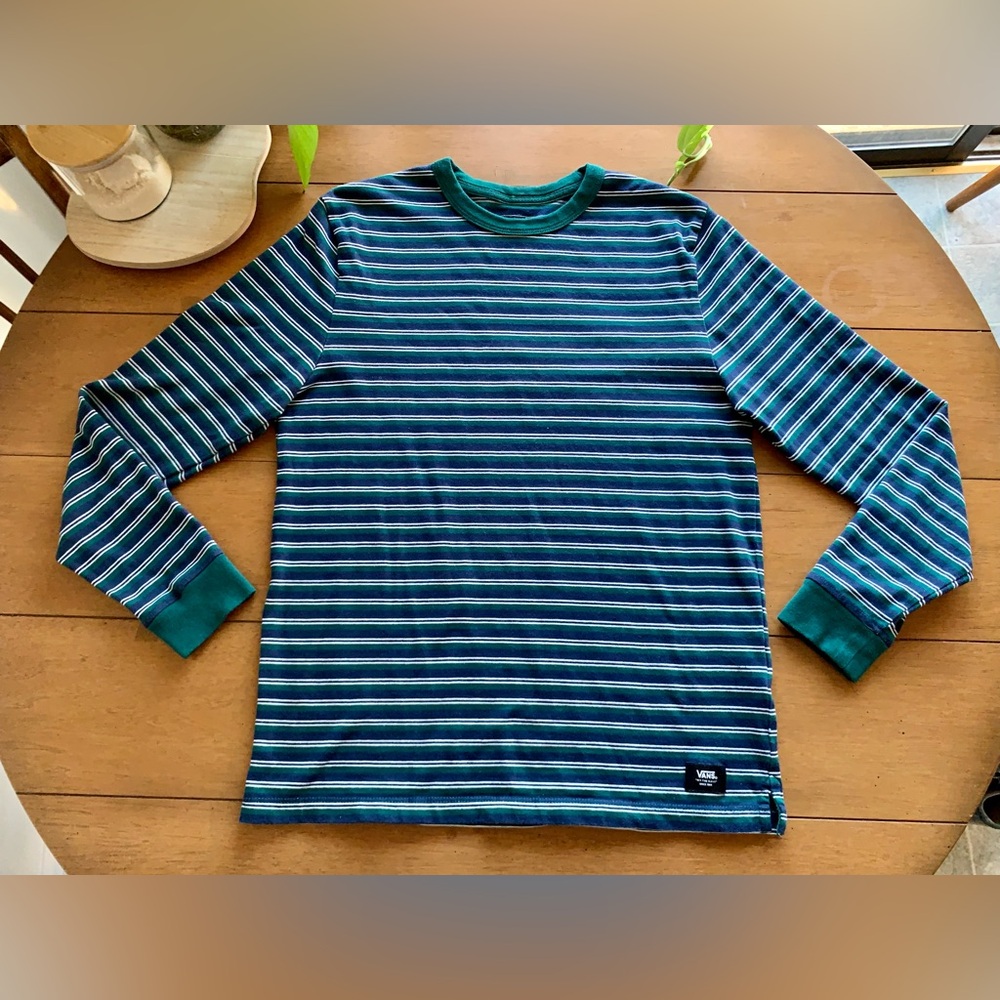 Vans Striped Long Sleeve Skater Tee